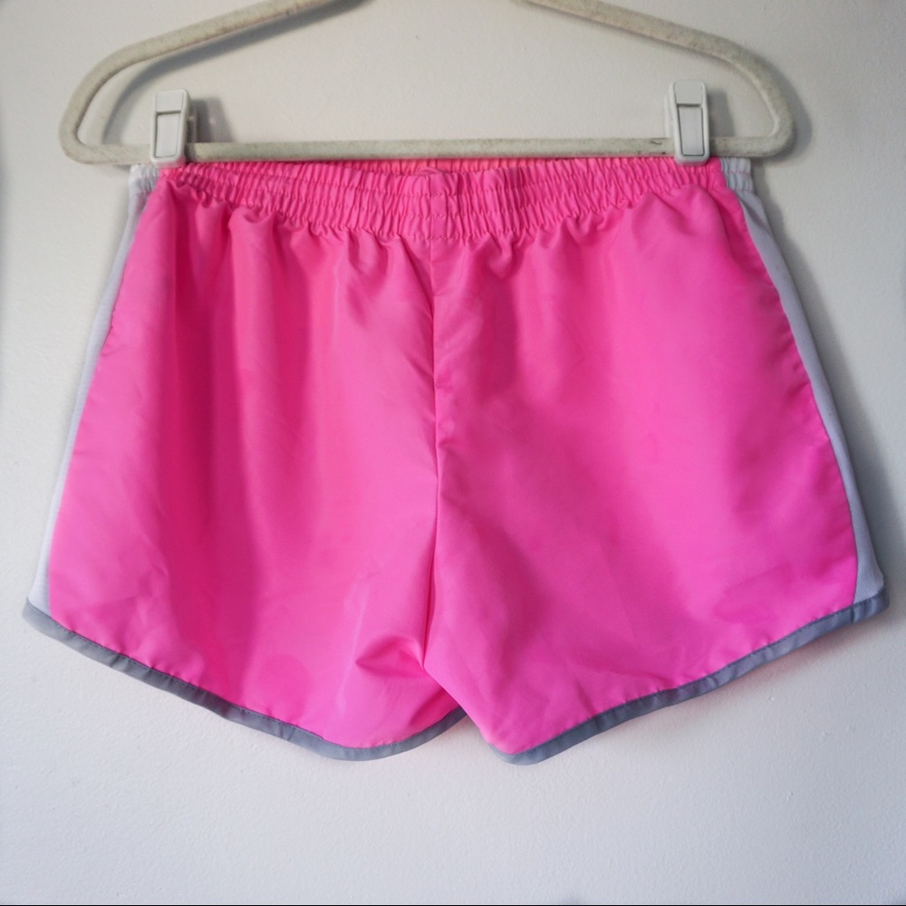 HOT PINK RUNNING FITNESS SHORTS (Size Medium)
